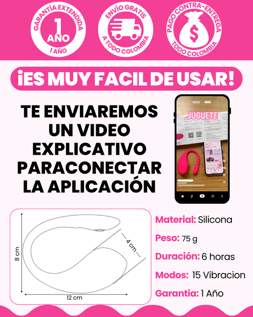 Consolador Vibrador Inalámbrico